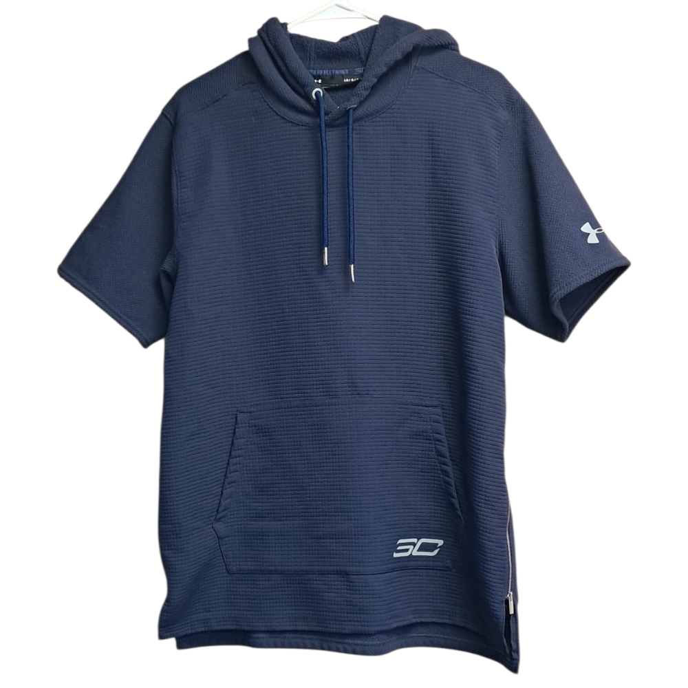 Under Armour Stephen Curry Blue Short Sleeve Hoodie